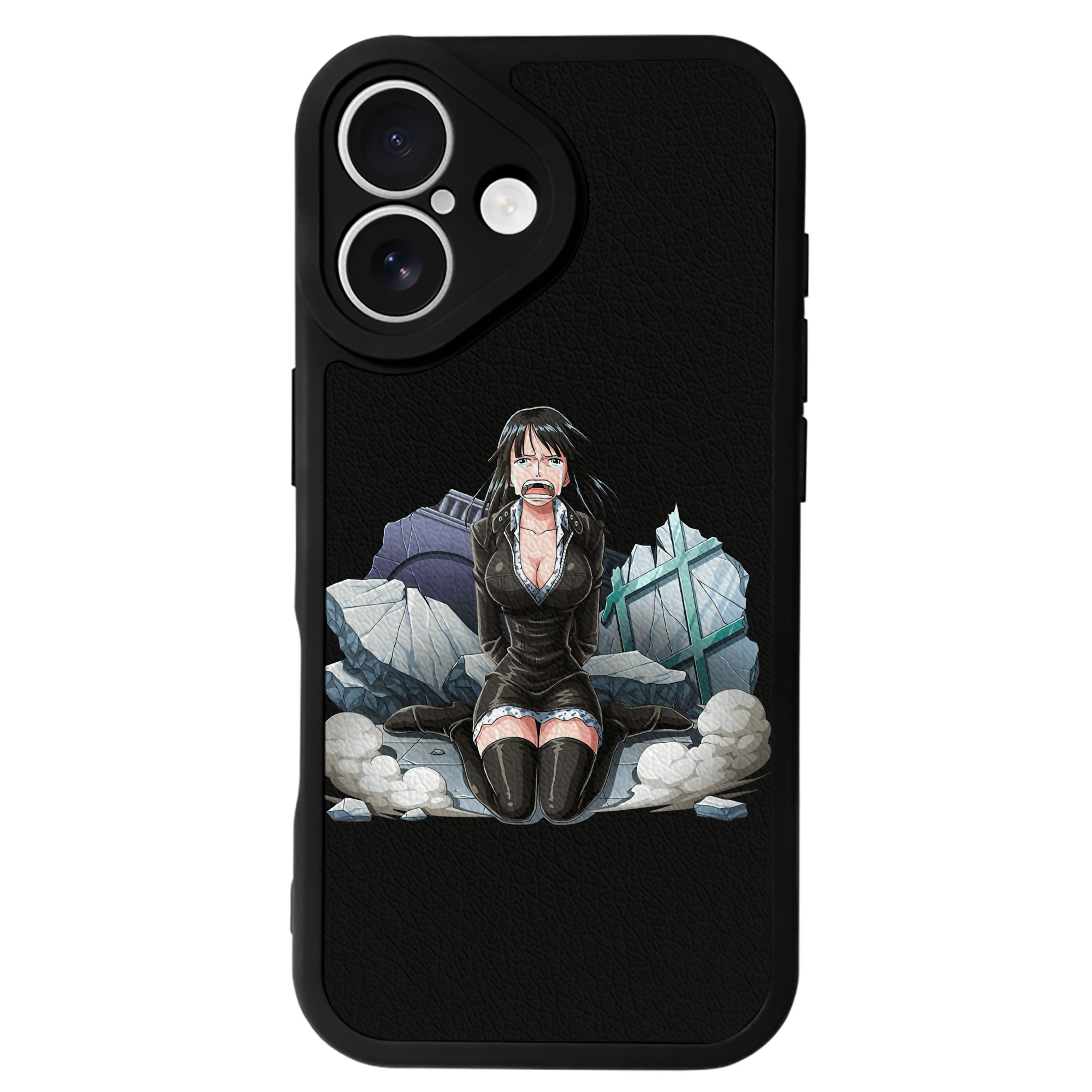 （画像用） ワンピース ニコ・ロビン ONE PIECE Nico Robin 【iPhone 16シリーズ対応】シリコンスマホケース（レザー調） 材質：シリコン
